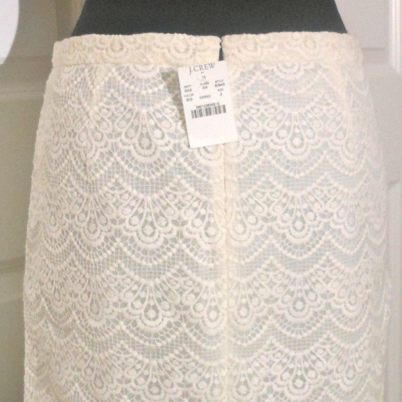 J CREW NWT Pencil Skirt in Colorblock Lace 2 - Picture 5 of 7
